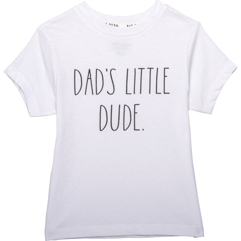 Rae Dunn Dad’s Little Dude T-Shirt Short Sleeve NWT